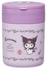 Skater Insulated Soup Jar, 300ml, with Folding Handle, Sanrio Kuromi Flower Retro Design, LJFO3AG67963