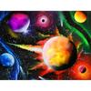 5D Diamond Painting Universe Planet Full Circle Diamond Embroidery Starry Sky Landscape Cross Stitch Kit New Year Gift Home Deco