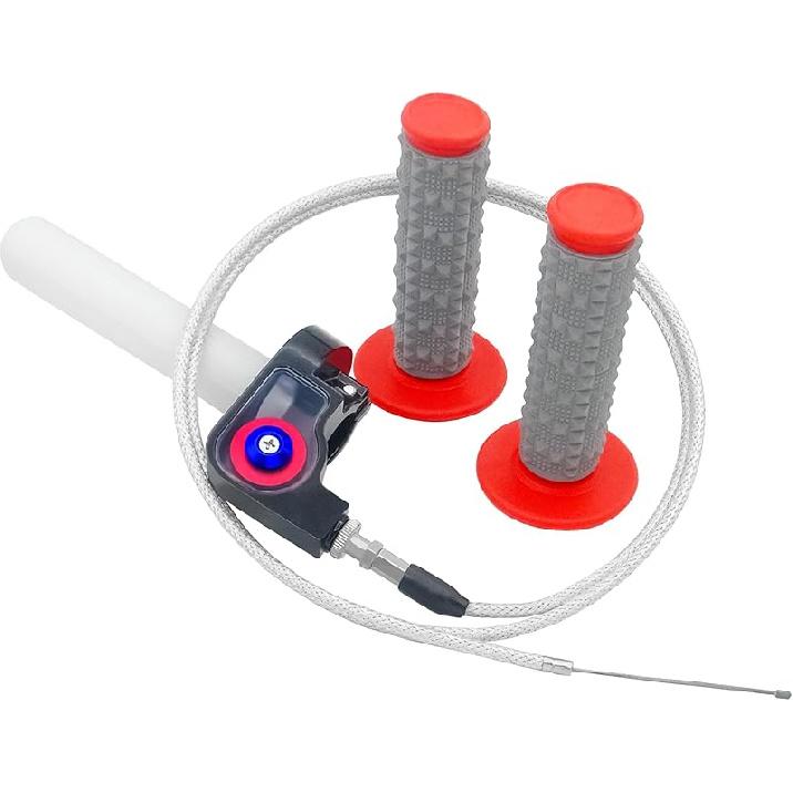 22Mm 7/8" Throttle Twists Grip With Throttle Cable Upgraded Universal For Off-Road Motorcycle 250 Dirt Pit Motor Mini Bike YCF CRF70 TTR SSR KLX110