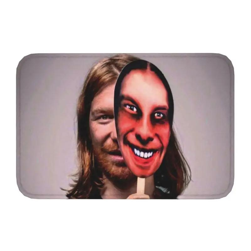 Индивидуальный коврик для двери Aphex Twin, нескользящий, для входа, ванной комнаты, кухни, пола, ковер в гараж, подстилка