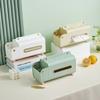 Многофункциональная коробка для салфеток Большая вместимость Нескользящий ящик для бумаги Пластиковый Изысканный Диспенсер для салфеток Дистанционное управление Хранение