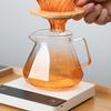 Пуровер Кофеварка Кофейный Дриппер 20 унций /600 мл с Ручкой Жаростойкий Дрип-пот Стекло