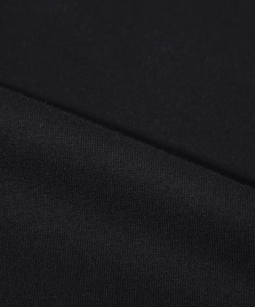 TRILLION Track Line Graphic Ringer Half T-Shirt_Black