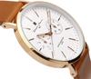 Часы кварцевые календарные итальянские брендовые унисекс SM15117L WH [Salvatore Mara] (Роуз Браун)