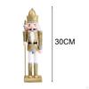 Christmas Nutcracker Figures Soldier Figure Decor, 30cm Party Favors Wooden