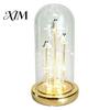 Scary Lighted Sculpture Halloween Indoor Light Up Ghost in Dome Cloche, Cute 3 Mini Figurine Decorative Night with Warm LED for Party Home Table