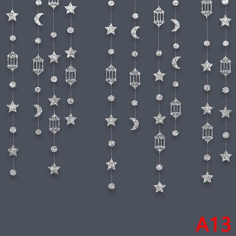 Сделай сам Домашний декор Ид Мубарак Баннеры Украшения Рамадан Карим Подвесная гирлянда Ислам Мусульманская Подвесная лента Вымпел