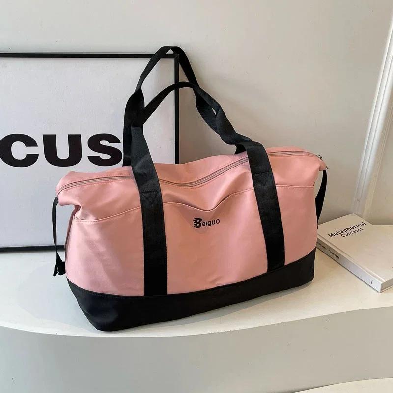 Женские складные дорожные сумки большой вместимости на молнии, лаконичные милые сумки, большие многофункциональные сумки, мода