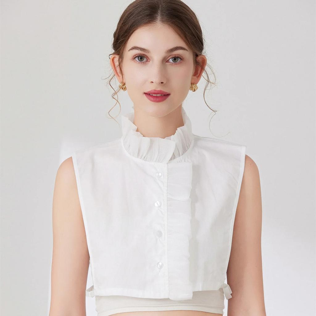Vintage Lapel Fake Collar Female Detachable Shirt False Collar for Women Blouse Sweater Lapel Top Clothing Accessories