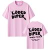 Футболка Loded Diper World Tour Унисекс Женская Одежда Винтажная Рок Оверсайз С Коротким Рукавом Футболки Унисекс Повседневная 100% Хлопок Футболки