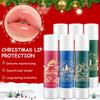 Рождественский подарочный набор бальзамов для губ, 3 фруктовых аромата, увлажняющий бальзам для сухих потрескавшихся губ, в изысканной упаковке, подарок для ухода за губами для женщин и мужчин.