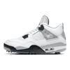 Кроссовки унисекс Air Jordan 4 Golf White Cement Tech-серый черный огненно-красный CU9981-100