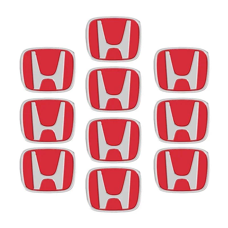 5/10pcs 13mm 14mm Car Key Emblem Stickers Auto Door Keyhole Logo Decals For Honda Civic Accord CRV Hrv Jazz Auto Accessories