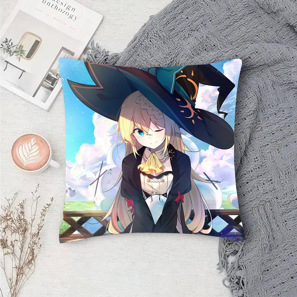 Я убивал слизней 300 лет и прокачал свой уровень Чехол для подушки Аниме Чехол для диванной подушки Декор комнаты Дома