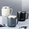 400ml 304 Stainless Steel Coffee Mugs Portable Cups Heat Insulation Anti-fall Thermos Mug Home with Cover and Handle Mug