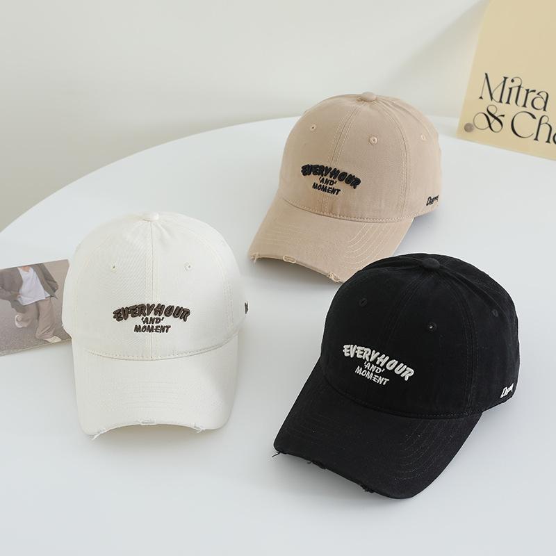 Новая вышитая бейсболка для девочек, японская широкополая тонкая шляпа с мягким верхом, из чистого хлопка, универсальная, с козырьком-уткой