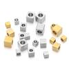 20-50Pcs Stainless Steel 3mm 4mm 5mm Cube Spacer Beads Square Loose Beads for DIY Jewelry Making Necklace Bracelet Supplies