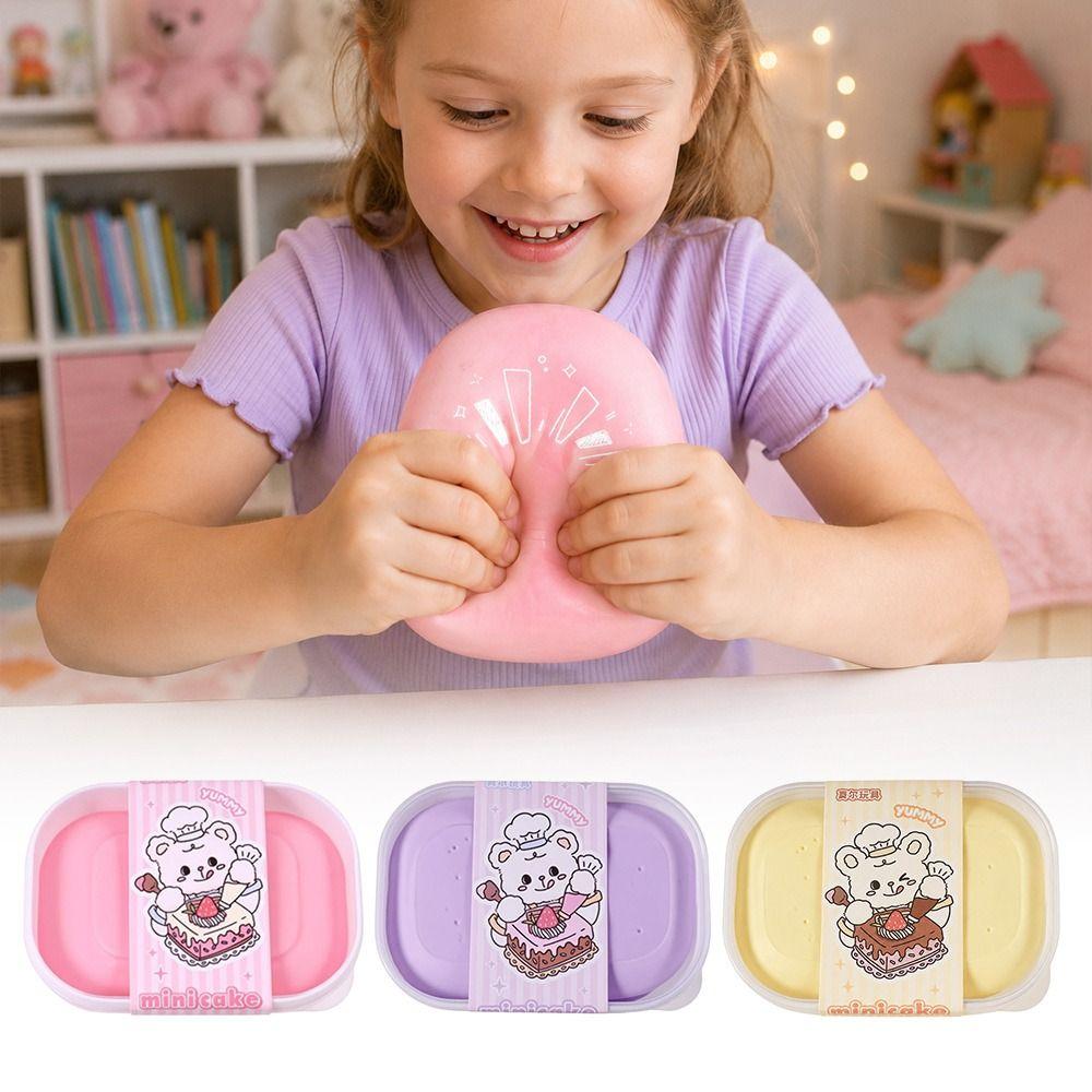 PU Ball Material Slow-rebound Cake 3D Handmade Stress Relief Toy For Adults And Children