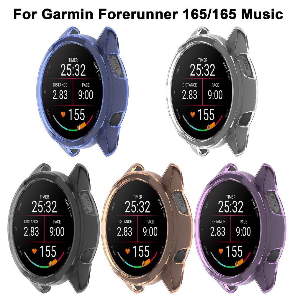 Bumper Transparent Case Frame Screen Protector for Garmin Forerunner 165/165 Music