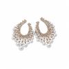 Zircon Pearl Round Pendant Earrings Retro Luxury Wholesale Jewelry