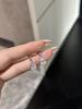 2026 New Light Luxury Exquisite High-end Design Water Drop Drill Ear Hole Earrings Temperament Earrings Cochlear Nails for Women