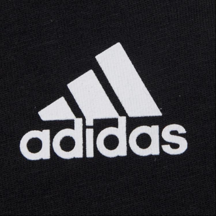 adidas Полосатый дизайн, удобные мягкие простые спортивные брюки средней посадки в стиле ретро, длинные трикотажные спортивные брюки, женские плавки, черный цвет BK5209
