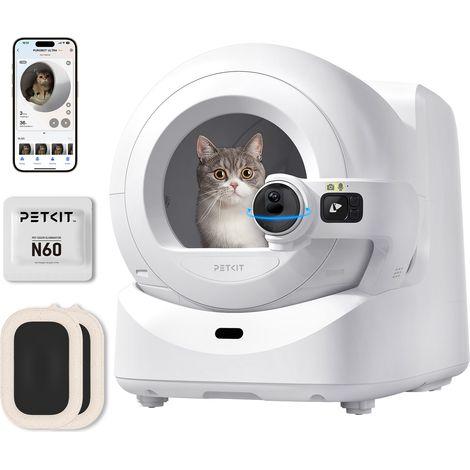 Petkit – Litière automatique Puramax 2 pour chat – Entrée surélevée amovible – Nettoyage intelligent – Connectée via APP – Anti-odeur