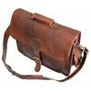 Men's Vintage Leather Messenger Briefcase Satchel Laptop Office Shoulder Bag