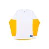 Palace Letter Print Crew Neck Long Sleeve Drop Shoulder T-Shirt Unisex Tops Yellow P14lS029