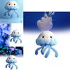 Delightful Plush Jellyfish Keychain Accessory For Childrens Backpacks With Short Plush Design