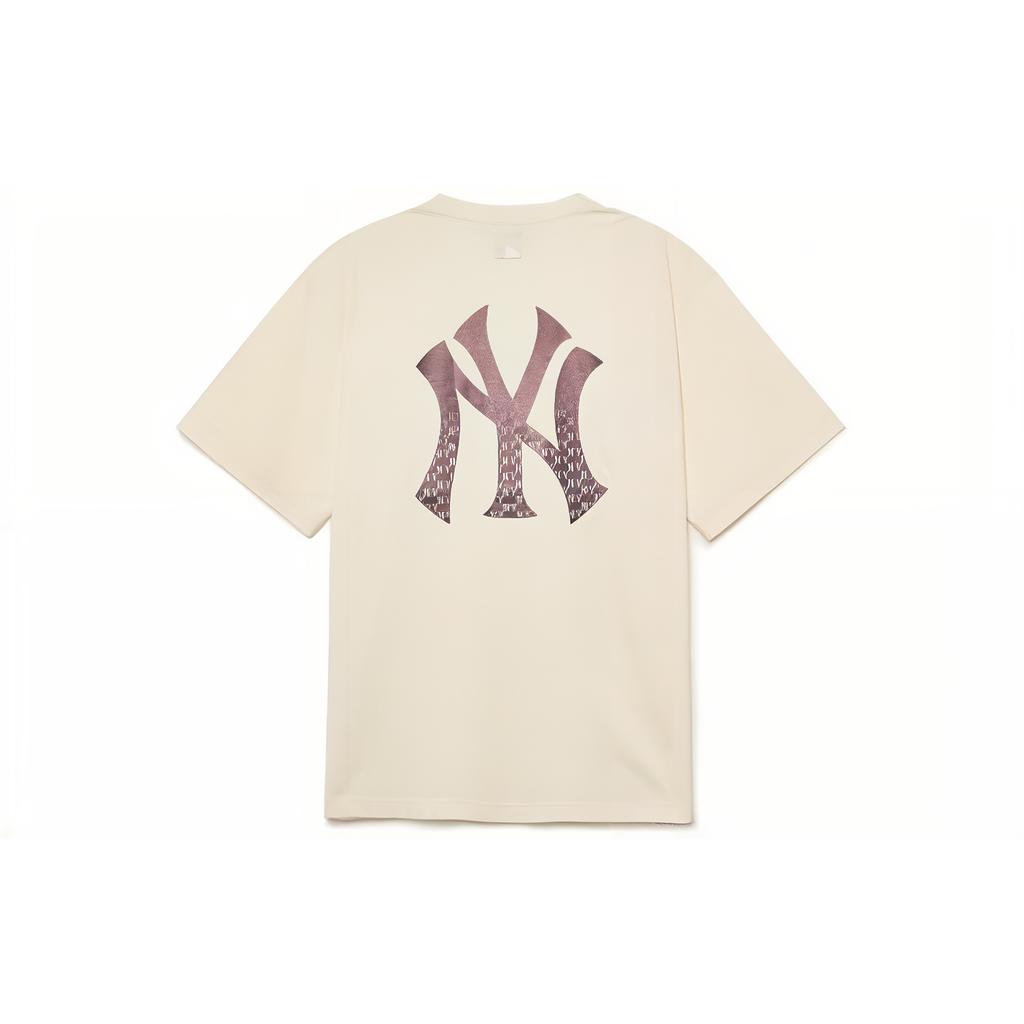 New MLB T Shirts Unisex Ecru 3ATSM0334-50CRD