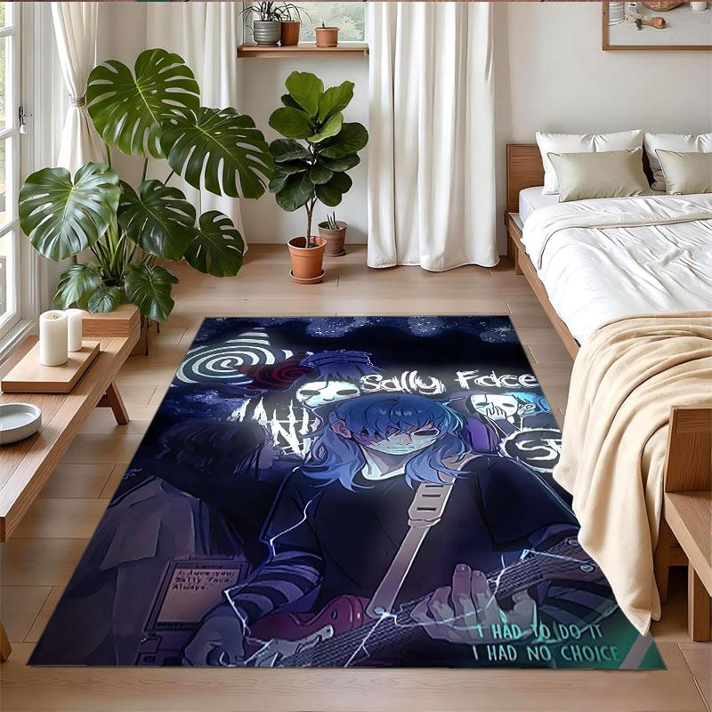 Crystal Velvet Rug Soft Non Slip Indoor Floor Mat Home DecorSally Face