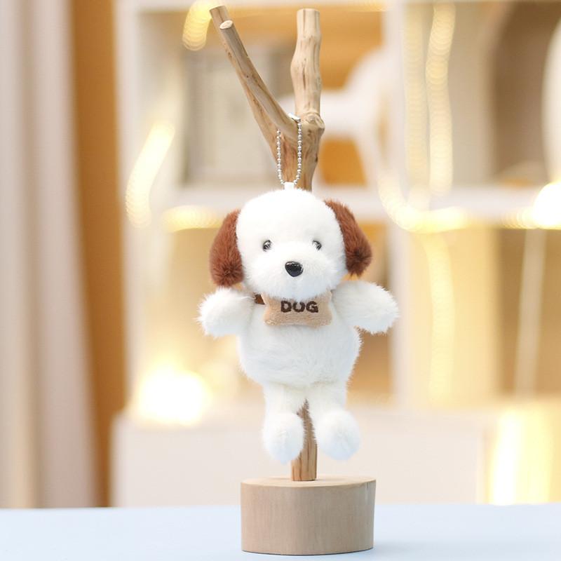 Мультяшная мягкая игрушка-собака с косточкой Для детей и коллекционеров Наполнитель: полипропиновый хлопок