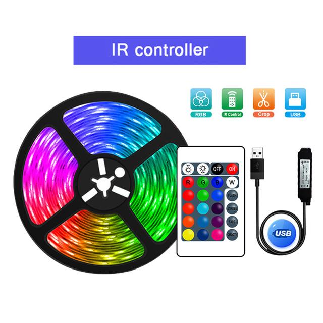 Светодиодные ленты 5050 RGB LED Light Smart APP Control для подсветки телевизора Рождественская вечеринка Домашний декор Лента освещения для комнаты