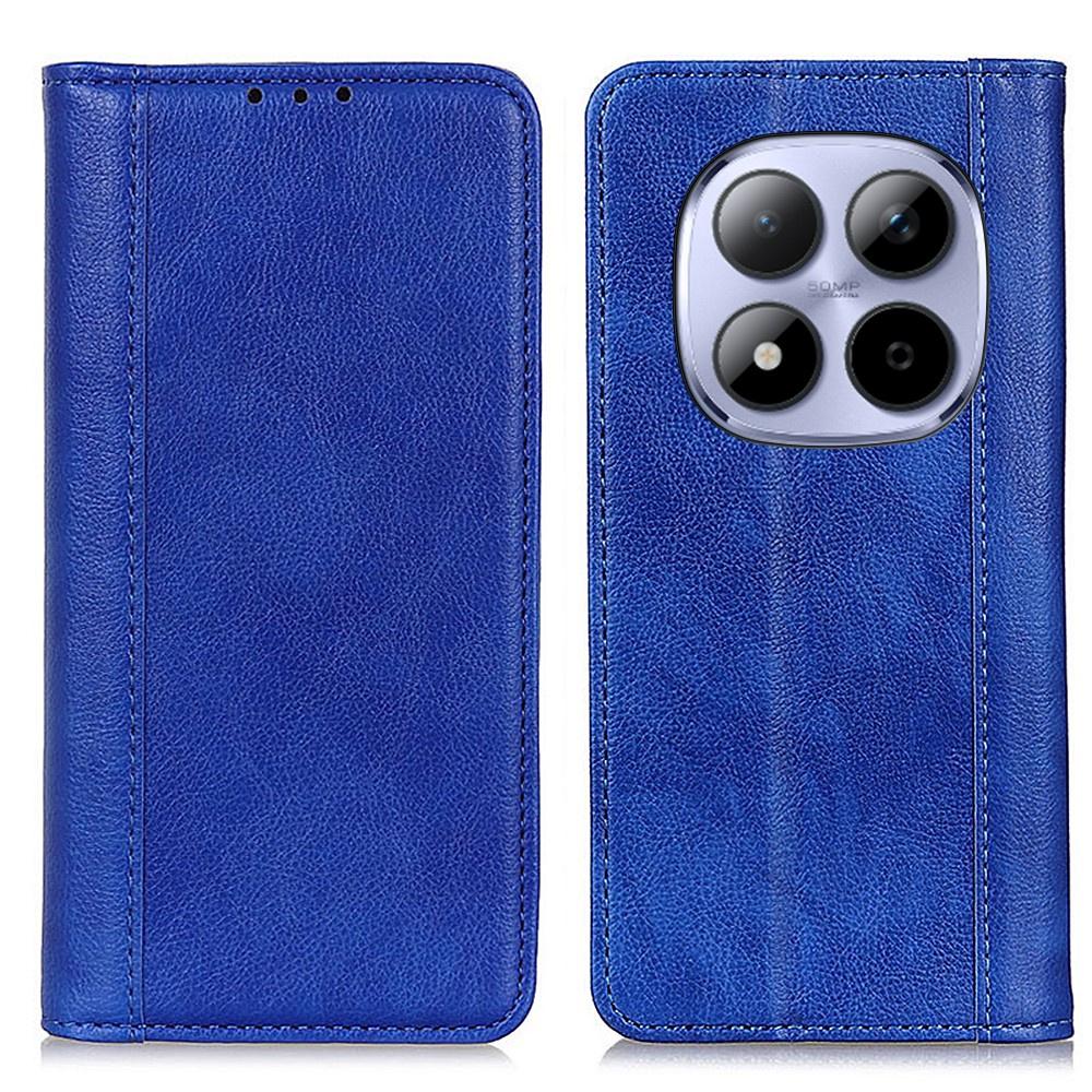 Flip Case for Xiaomi Redmi Note 15 Pro 5G, Split Leather, Blue