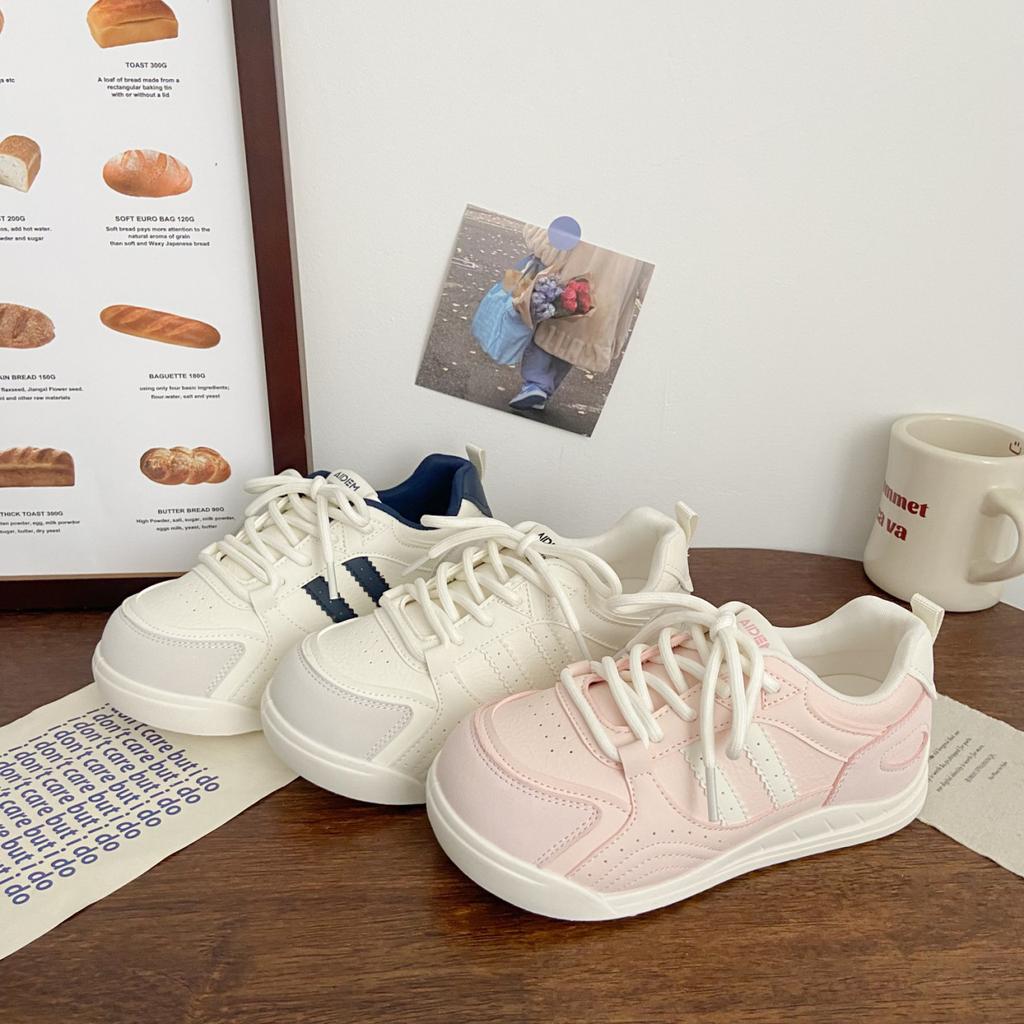 Ugly Cute Platform White Shoes Women's Moral Training 2025 Summer New Chic Niche Korean Version Breathable Student Sports Shoes