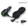 Двойное мини-USB автомобильное зарядное устройство Micro USB кабель прикуривателя 11,5 футов шнур питания розетка зарядное устройство для видеорегистратора видеорегистратор GPS видеорегистратор