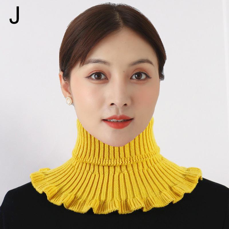1 шт., осенне-зимние женские вязаные накладные чехлы на шею, съемный воротник, аксессуары