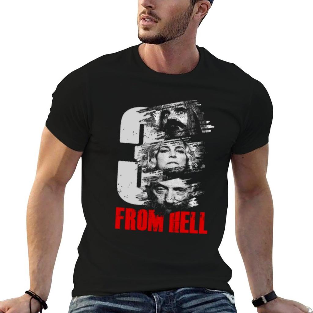 3 from Hell - Rob Zombie T-Shirt Print Casual Short Sleeve