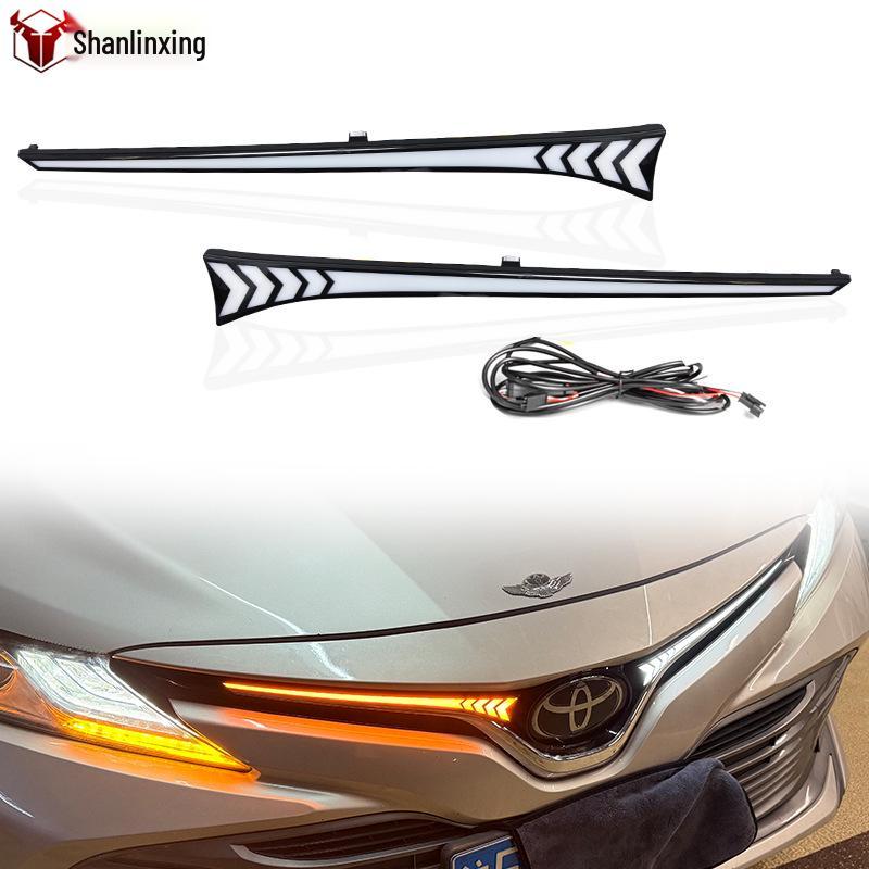 Решетка радиатора с подсветкой для комплектаций Elite/Leading Toyota Camry 2018-2019 (Восьмое поколение)