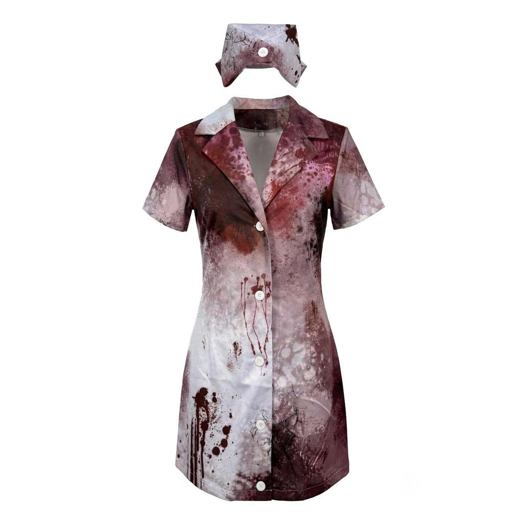 Halloween Zombie Nurse Costume for Cosplay and Stage