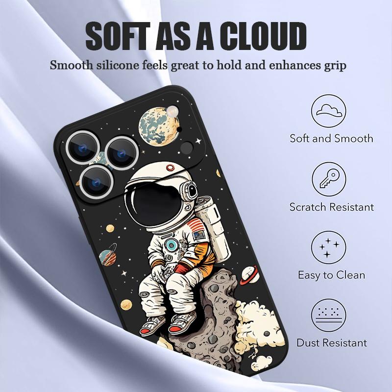 Чехол Мультяшный Астронавт Планета Для iPhone 16 Pro Max Магнитный Для Magsafe Мягкий Чехол Для iPhone 17 15 14 13 Pro Max 17E 16E