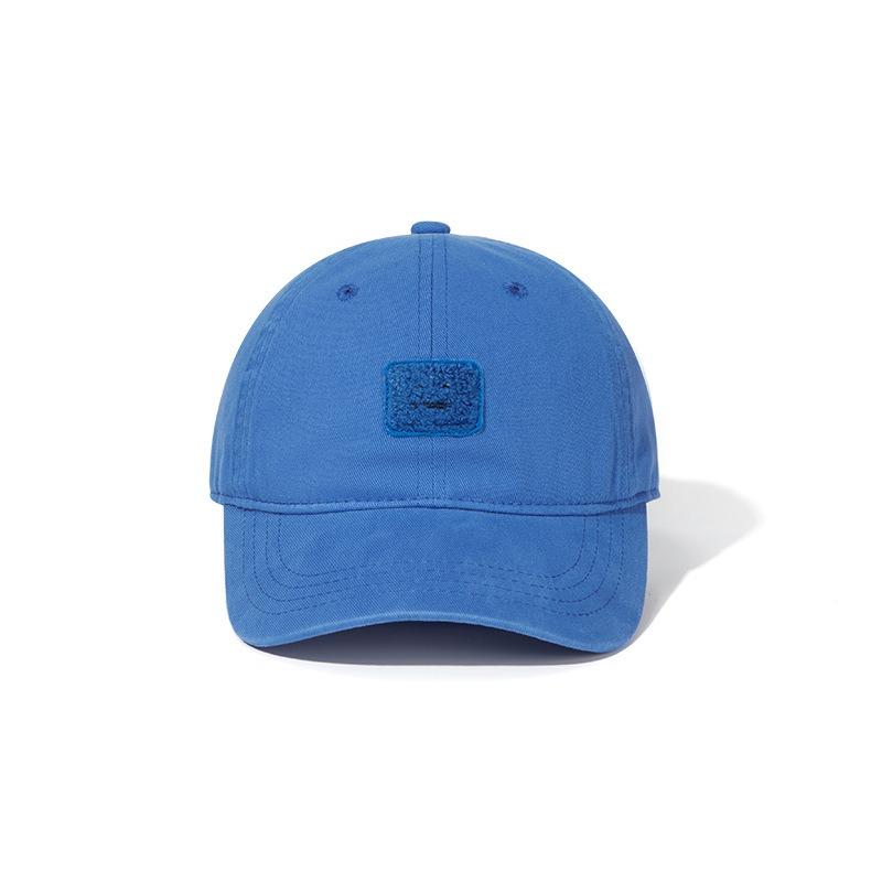 New square smiley face embroidered baseball cap summer thin sun hat sun protection male and female couples versatile cap