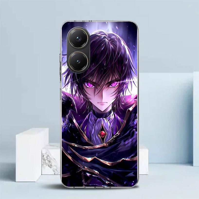 Чехол для телефона с аниме Code Geass для Xiaomi Poco F7 Ultra X5 X6 X7 Pro M7 Redmi 15C 15 13C 13 12C 12 10C 10 10A 9 9C 9A 9T Покрытие Poco
