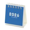 2026 Desk Calendar Twin-Coil Binding 17 Month Paper Calendar from Aug 2025 To Dec 2026 Office Tabletop Calendar Planner