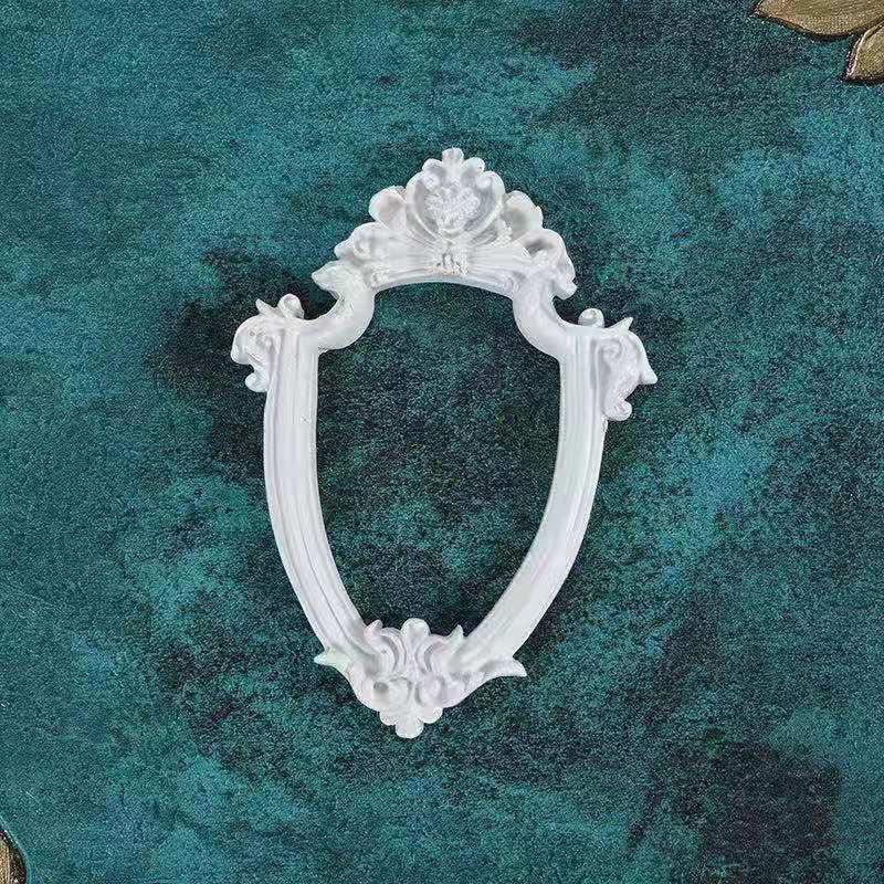 Resin Jewelry Tray With Gold Bow Decorative Dish Rings Necklaces Home Organizer Heat Resistant Coaster