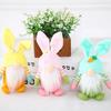 Пасхальный Гном Заяц Цветной Плюшевый Заяц Подвесной Праздничные Товары для Вечеринки Плюшевый Кролик Гоблин Декор Для Гостиной Полки Дома