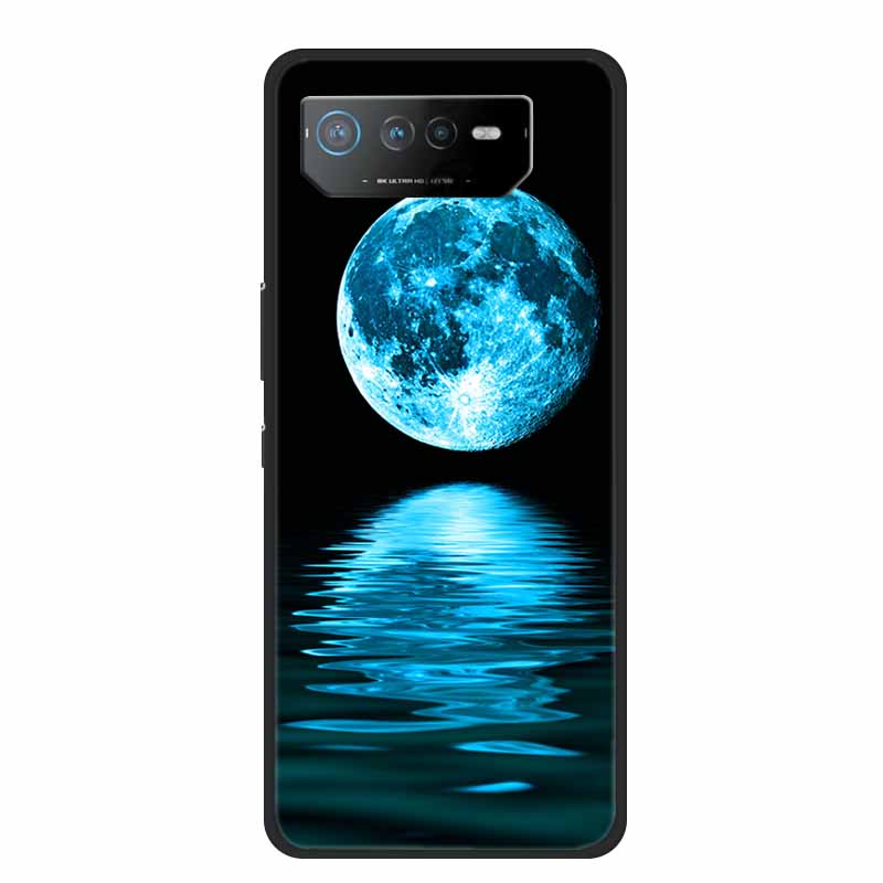Чехол для телефона Asus ROG Phone 6D Ultimate Задняя крышка Черный ТПУ Силикон Мягкий Чехол Для Asus ROG Phone 6 Pro Чехол Phone6 Pro