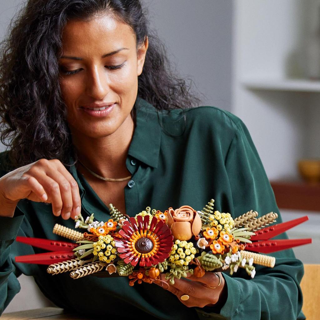 LEGO Botanical Сухоцветы Игрушка Подарок На День Рождения Блок Рождественский Мужской Женский Букет Искусственный Цветок Украшение Интерьера Стильный Мать Отец 10314