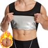 Erkaklar uchun kumush qoplamali korset qorinni shakllantiruvchi bel uchun sauna kamarichasi mayka sport terlash terlash shakllantiruvchi ichki kiyim